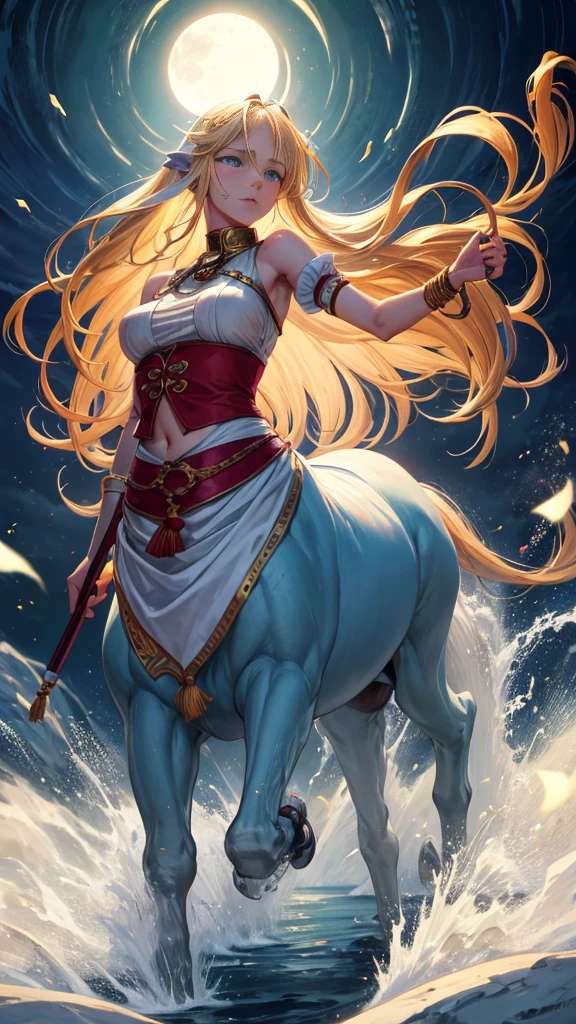 1 girl. Ketaur. Cold. Allergy. Hay fever. Runny nose. Nasal mucus. Snot. Sneeze. Full height. Full body. Blonde. Long hair. Blue eyes. Snotty nose. Snot from nose. Slave. Slave collar. Extremely detailed CG Unity 8k wallpaper. Ideal lighting. Ultra high resolution 4K. Super detailed 8K resolution.