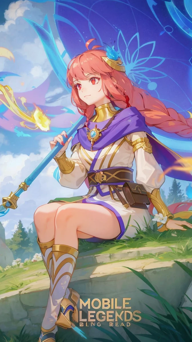 1girl,brunette color hair,red - eyed,Fire Witch,Blood,light particules,