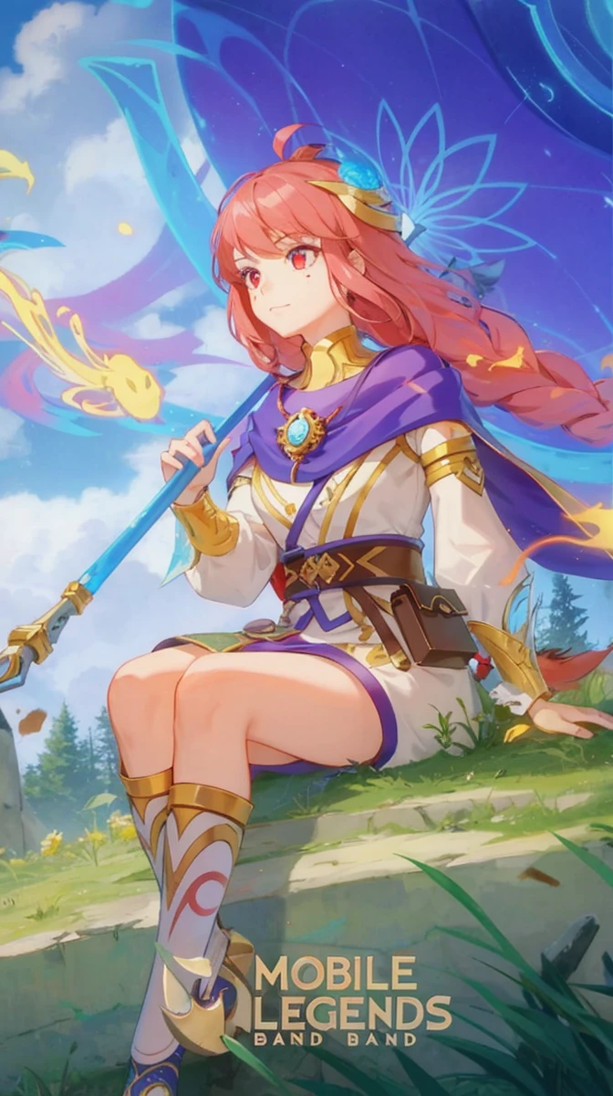 1girl,brunette color hair,red - eyed,Fire Witch,Blood,light particules,