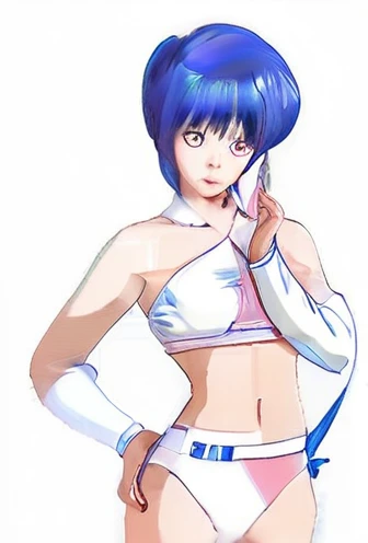 Sky Blue Hair、Real、Realistic、girl、Highest quality、Making anime drawings more human-like