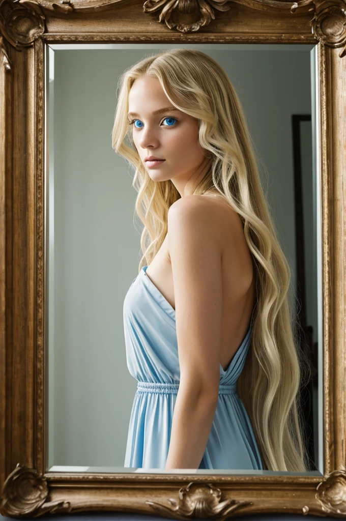 Extraordinary, The blue-eyed girl with long shoulder-length blond curls found herself in the kingdom of distorting mirrors.
