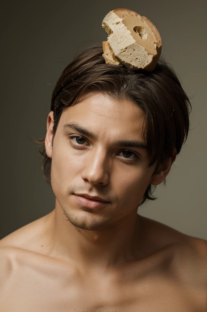 a human form with his head tilted down