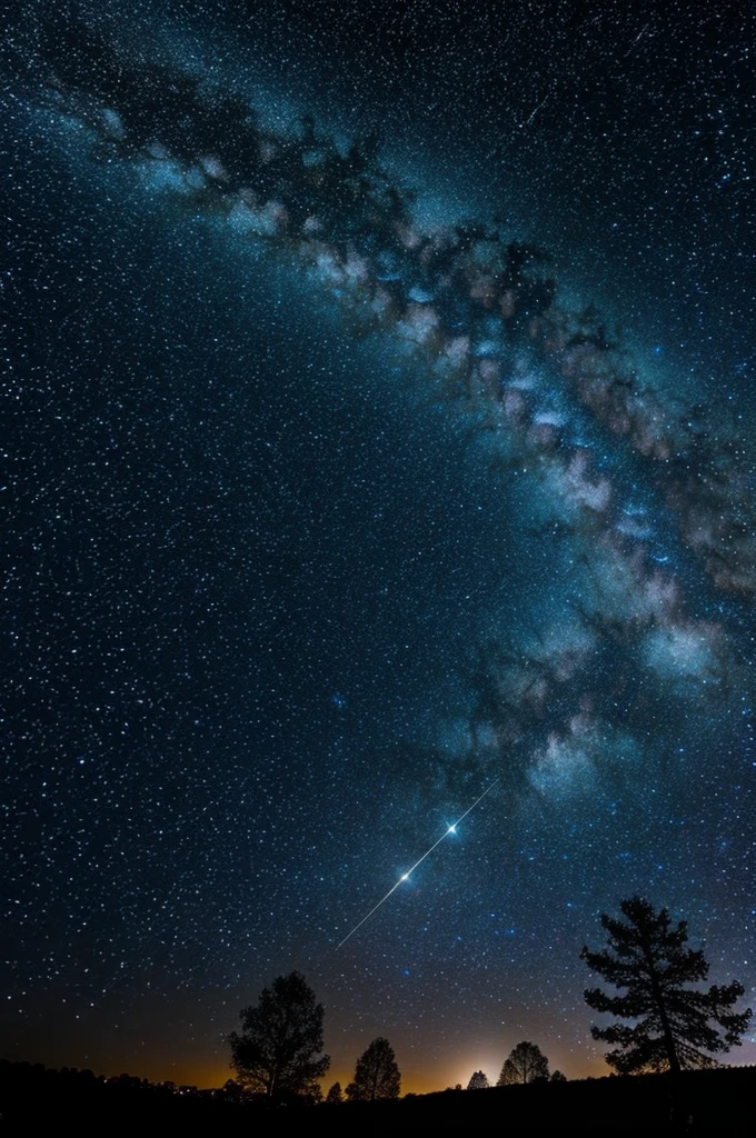 Dreamy view of stars and galaxies and constellations and super nova giving aesthetic effect