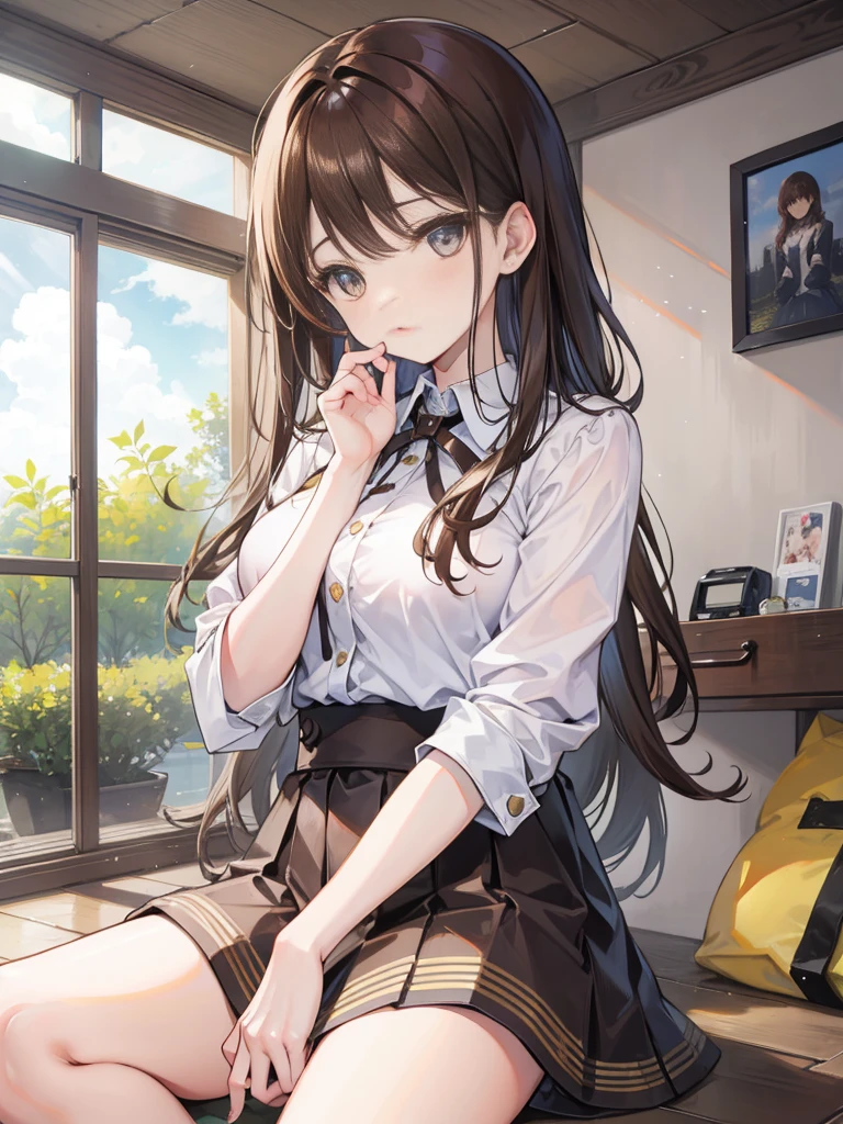 Brown haired girl