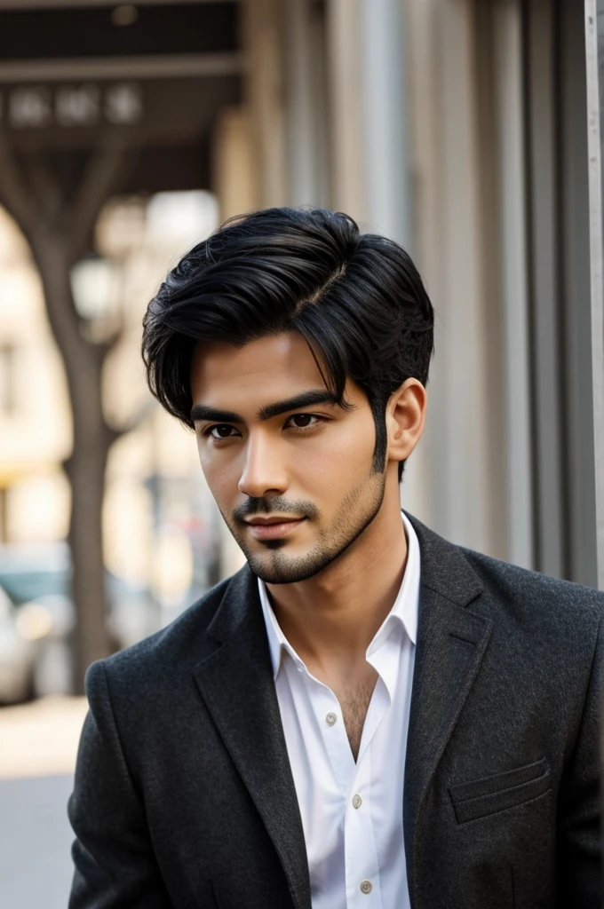 A handsome black-haired guy