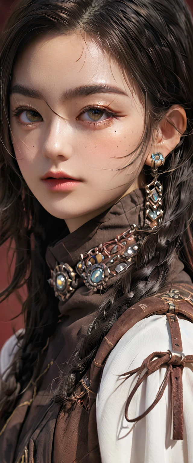Surreal girl wearing old west clothes, Fantasy Art, Reality, Dynamic Lighting, Art Station, Highly detailed face, 4K, The award-winning,