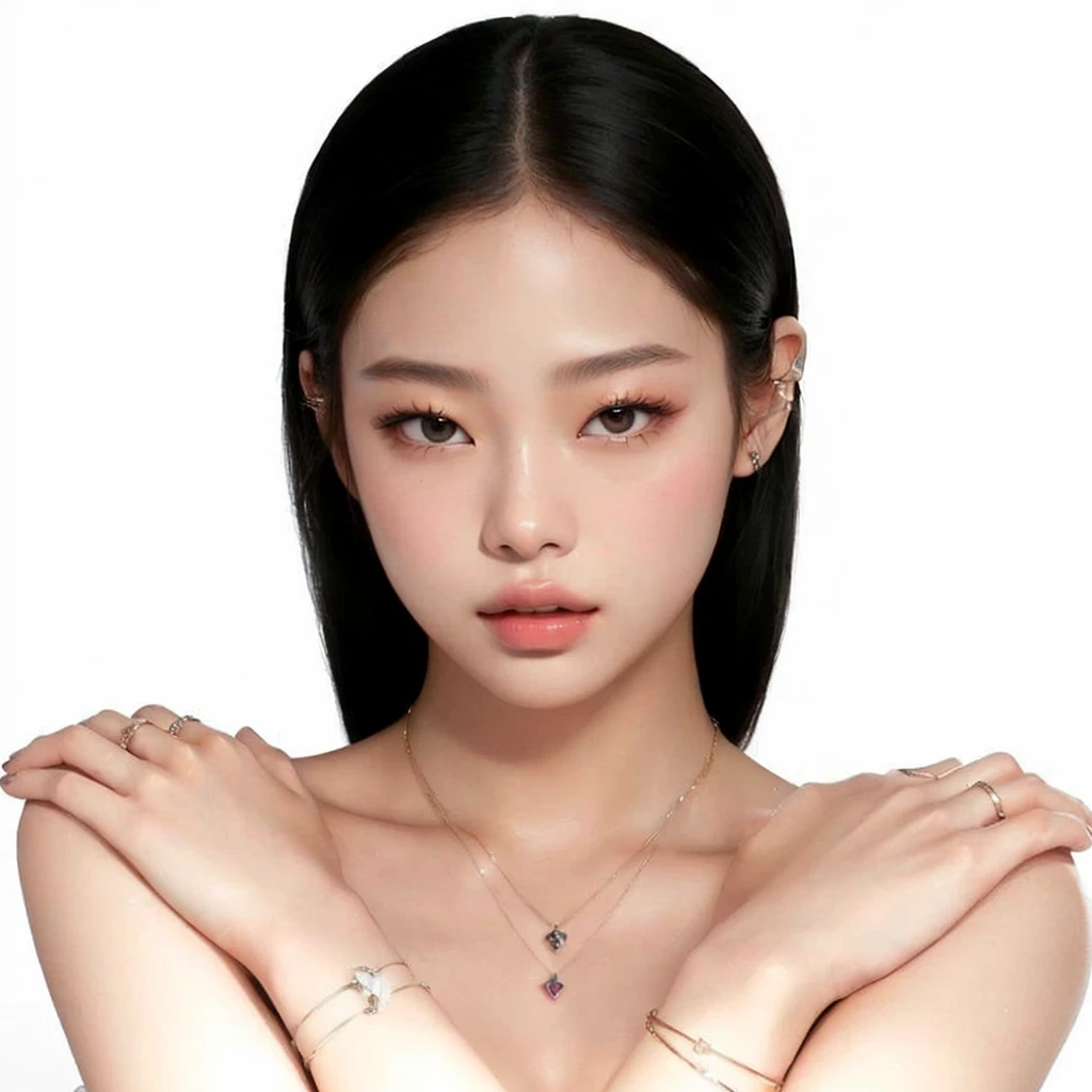 jennie pink black, Portrait of Jennie from Blackpink, Beautiful young Korean woman, leaked image, Kim Jennie the Blackpink