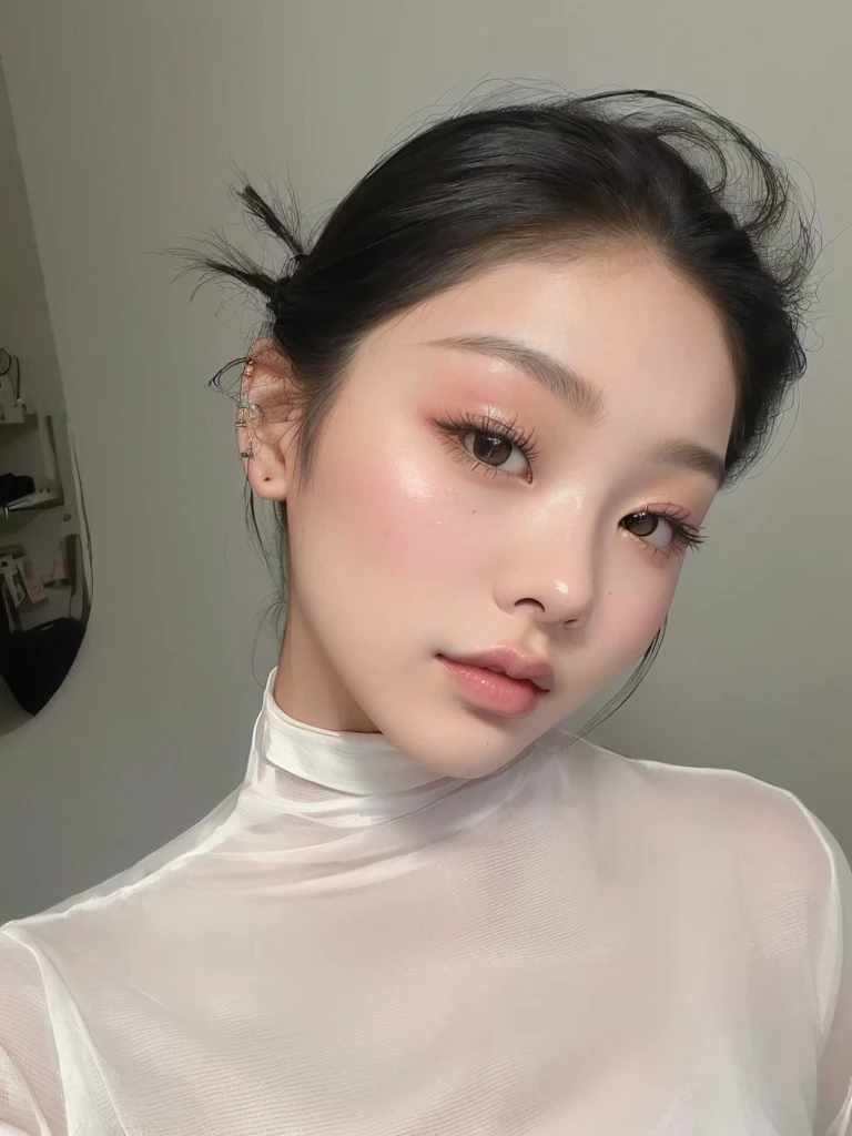jennie pink black, Portrait of Jennie from Blackpink, Beautiful young Korean woman, leaked image, Kim Jennie the Blackpink