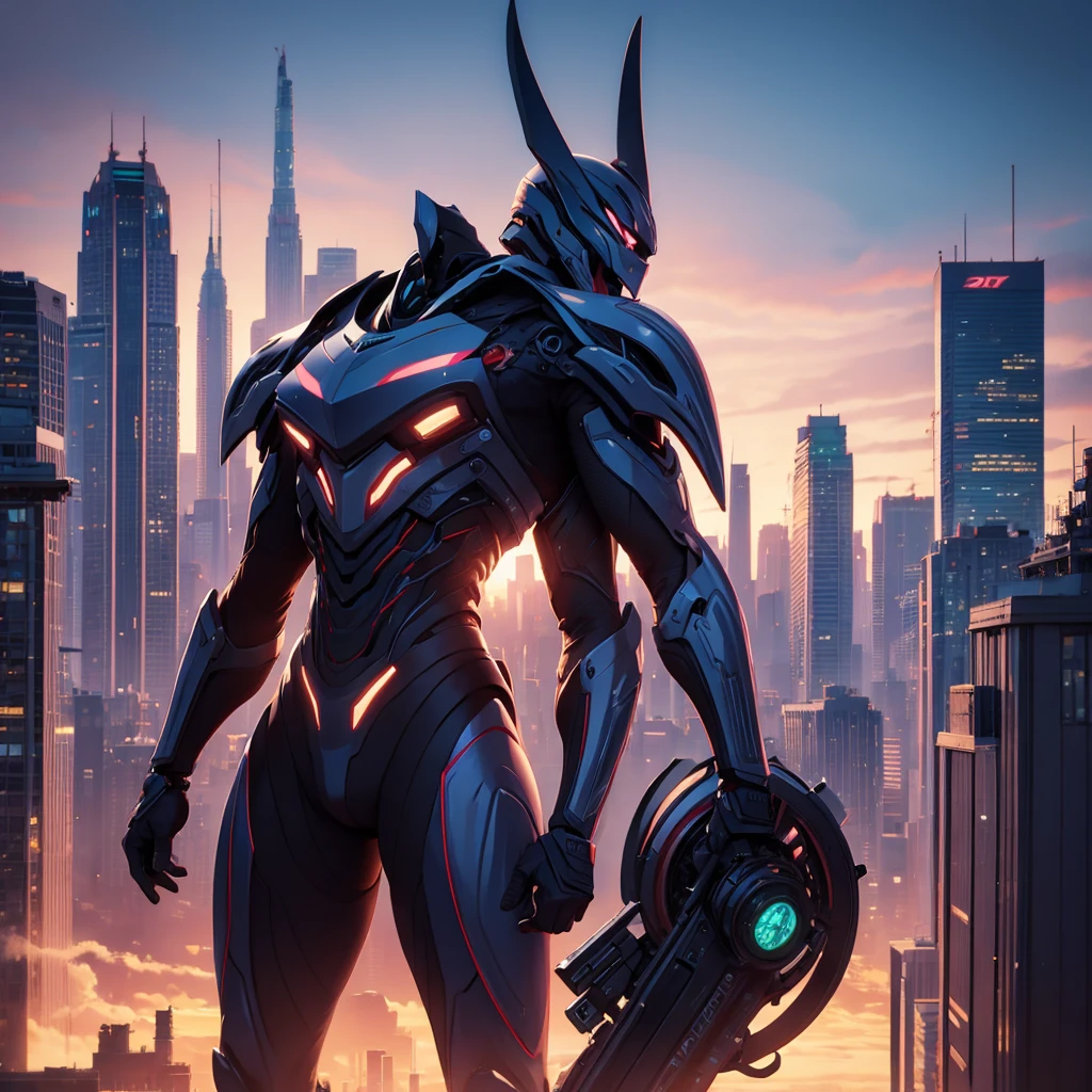 futuristic view, city with tall buildings and advanced technology, modern, modern, anime style, UHD, masterpiece, accurate, anatomically correct, high quality, award winning, 16k, UHD, masterpiece, accurate, anatomically correct, high quality, award winnings, 16k