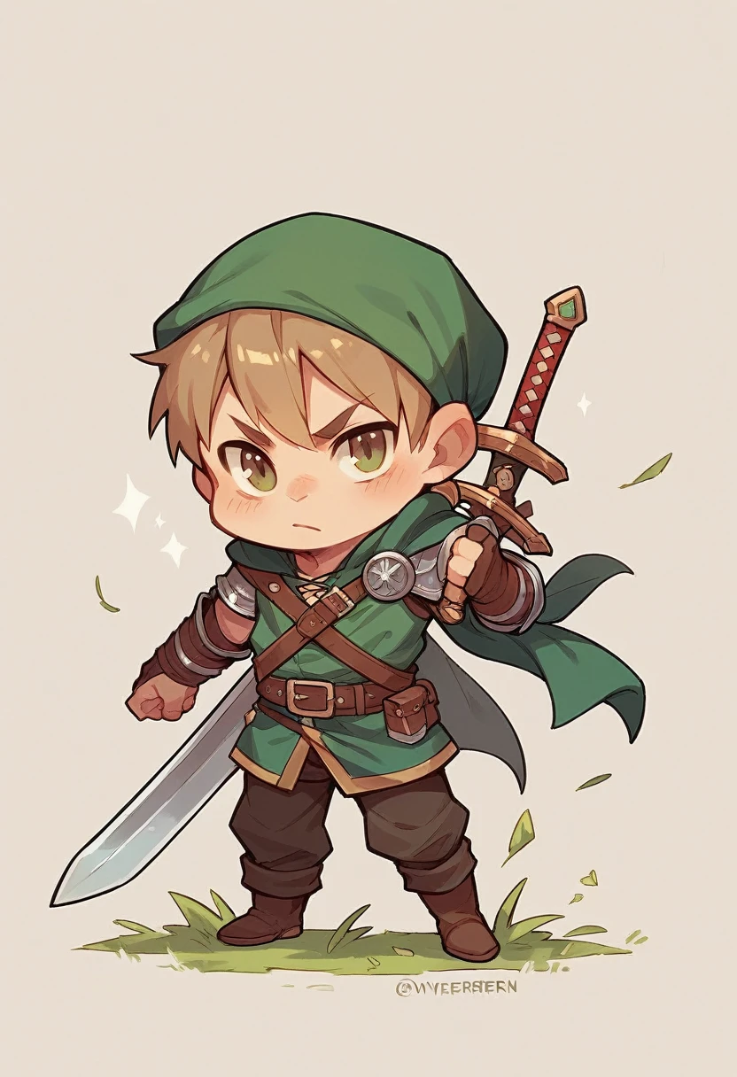 Chibi-e, boy, Adventurer,sword