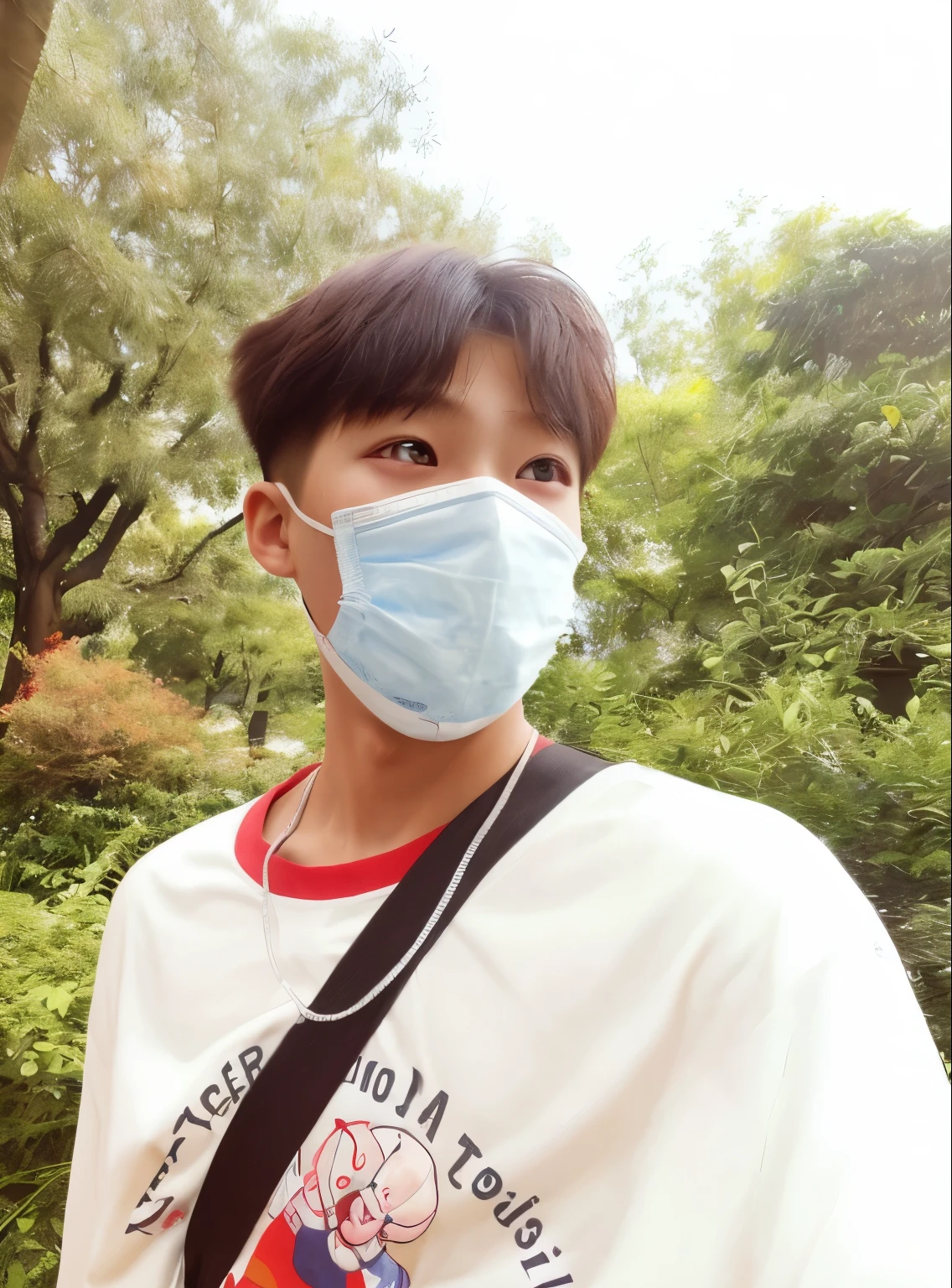 A cute Korean baby boy age 7 year old hyper realistic higher quality
