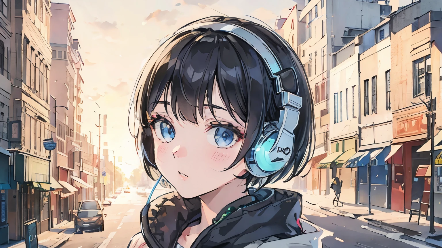 Wearing headphones、Bob Girl,Vinland,