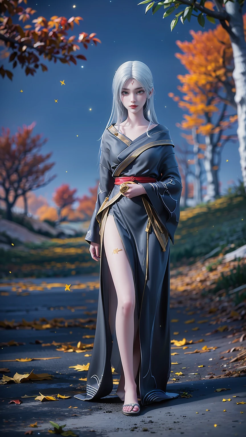 ((best quality, 8K, masterpiece: 1.3)), 1 Girl, Foxy Slim,9 types of syrups,In the dark night with burning gold,A city in Japan,Ambient lights and dim lights focus on the girl,With light and shadow effects caused by the lighting halo.