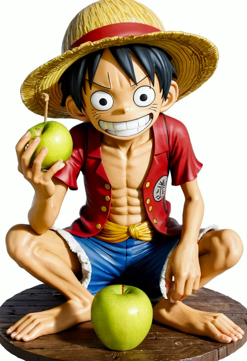 Monkey D. Luffy mange une pomme