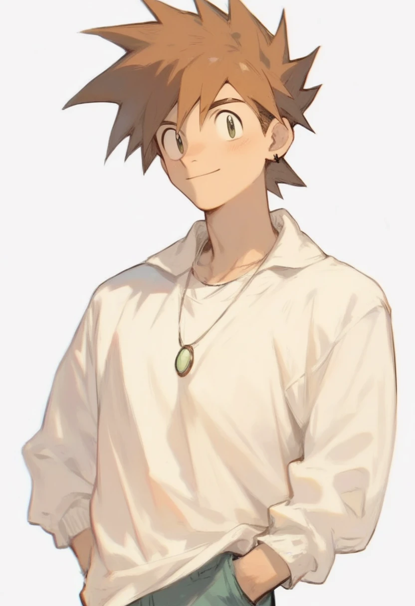 gary oak wearing sinnohoutfit