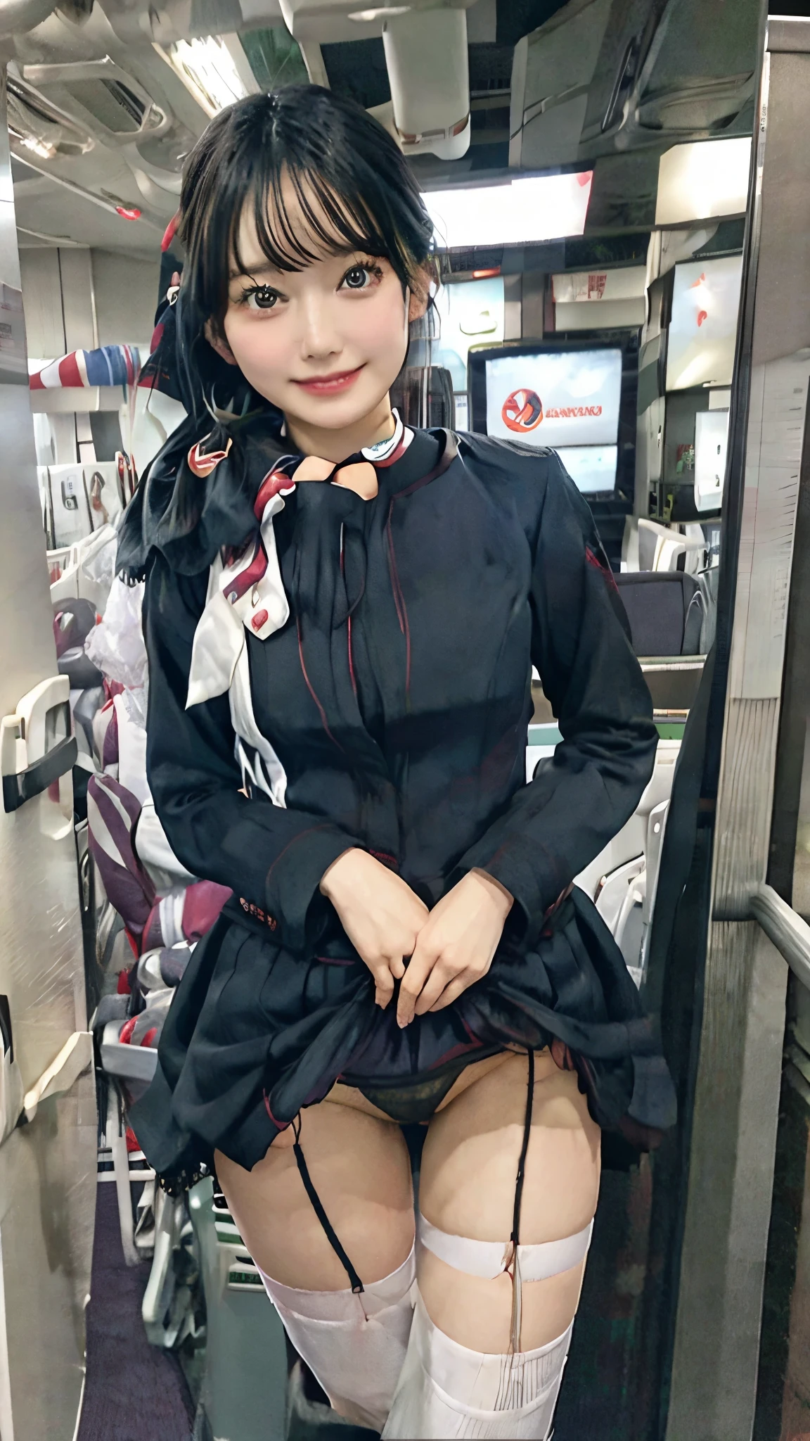 uniform、stand、skirtlift
