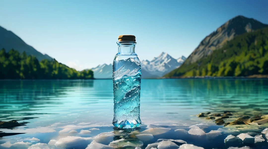 a close up of a bottle of agua on a rocky beach, agua in background, agua, crystal agua, mountain agua, tansparent agua, crystal clear agua, clear agua, detailed agua, transparent agua, beautiful agua, ultra detailed agua, Lago detallado en segundo plano, realistic agua, agua agua, filled with agua, crystal clear blue agua, pristine agua