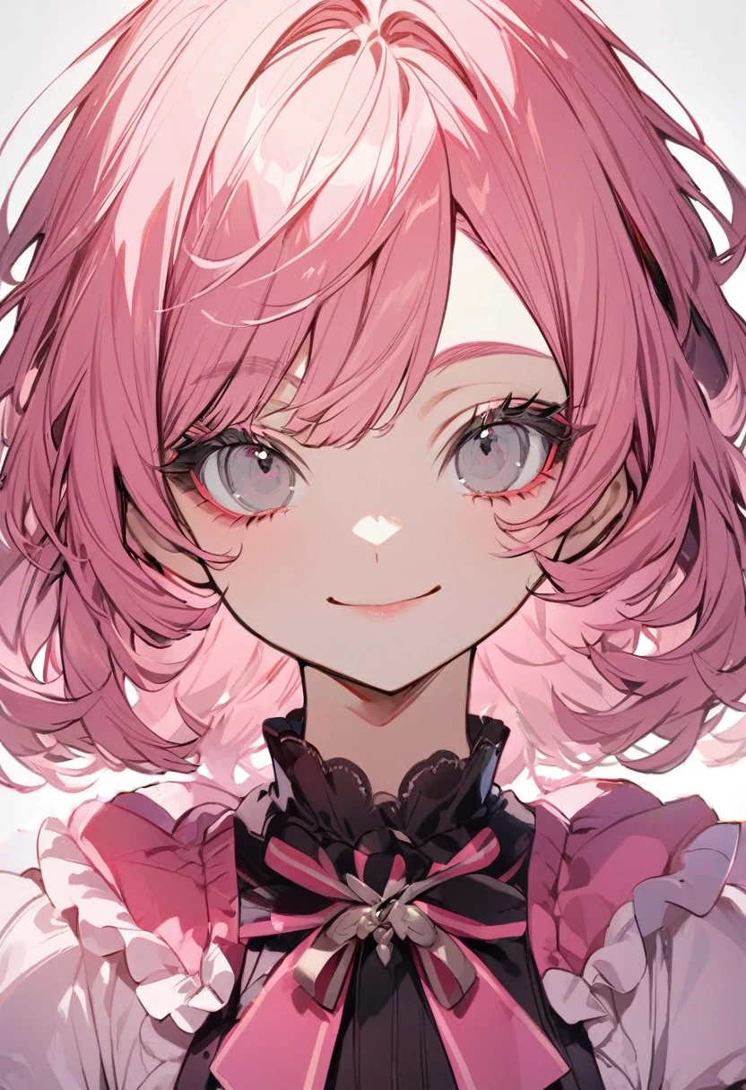 Pink puff sleeves