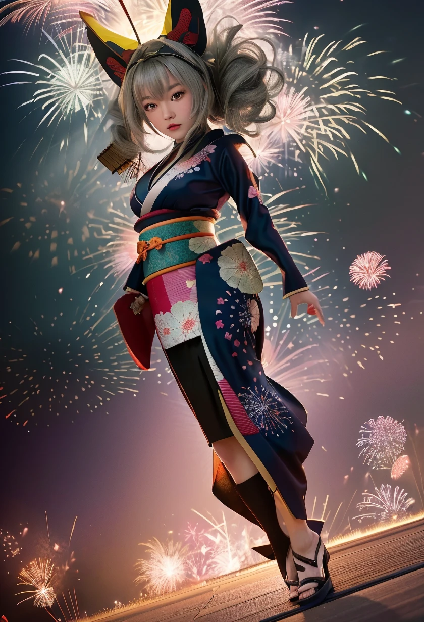 花火の夜の猫たち / Cat under fireworks