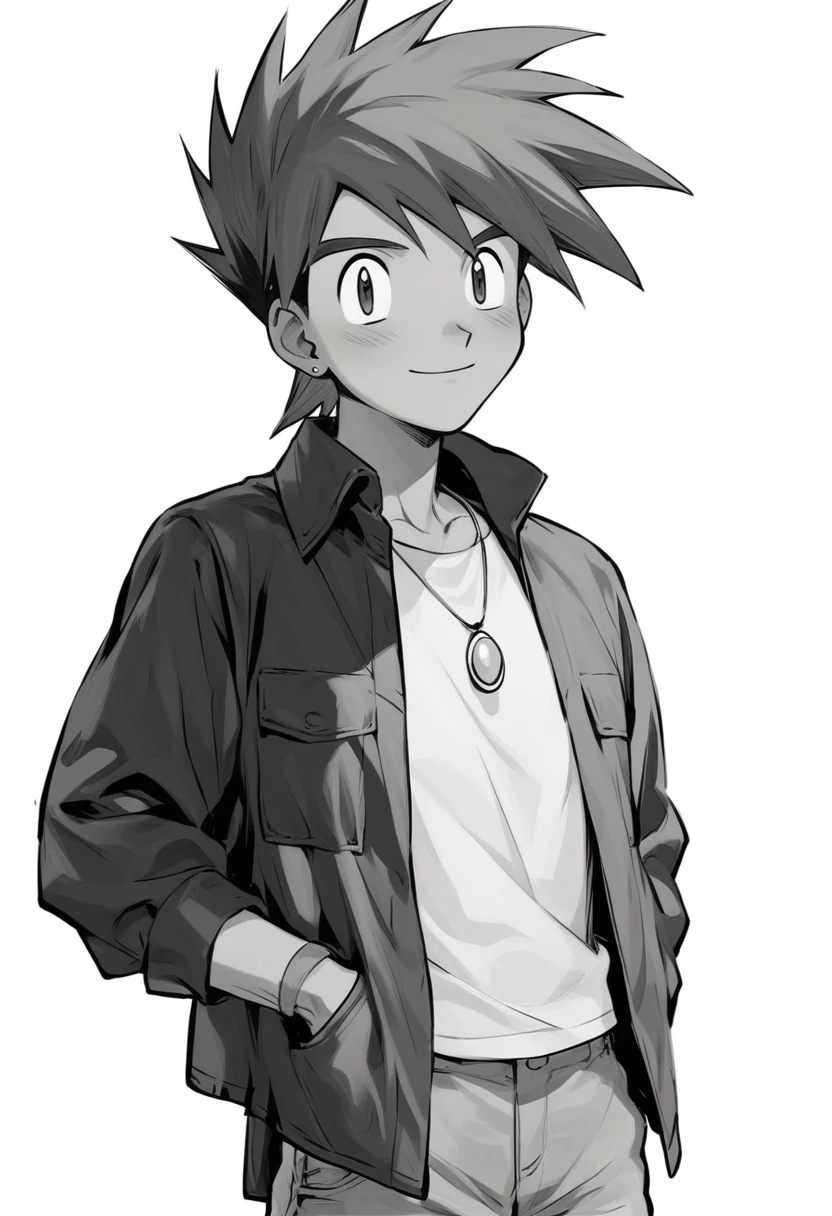gary oak wearing sinnohoutfit