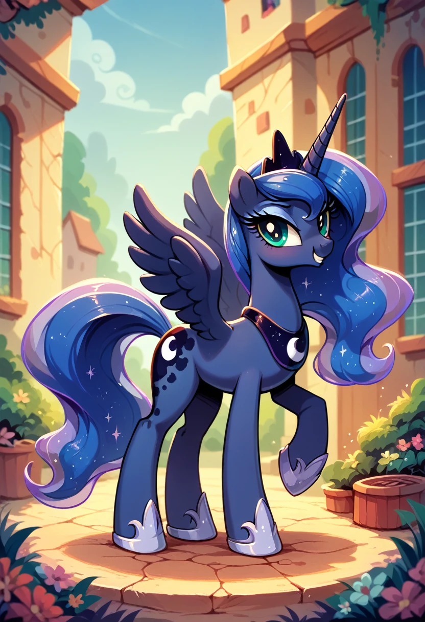 Princess Luna with big  at a stripclub 