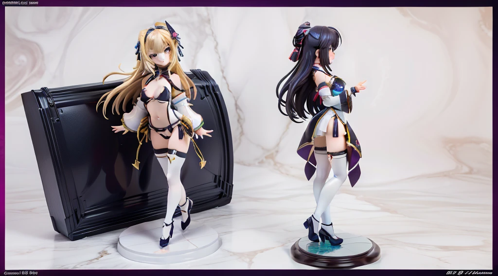 ((Best Quality)), ((Masterpiece)), (((detailed character sheet, frontal view, side view, three quarter view))) white background、whole body、whole bodyイラスト、whole bodyアニメーション、whole bodyリファレンスシート、High heels、Swimwear、Long Hair、Heighten your head、smile、Cute face、Narrow waist、Long legs、Beautiful feet、9 heads body、beautiful lady、small head、3D、akeno himejima