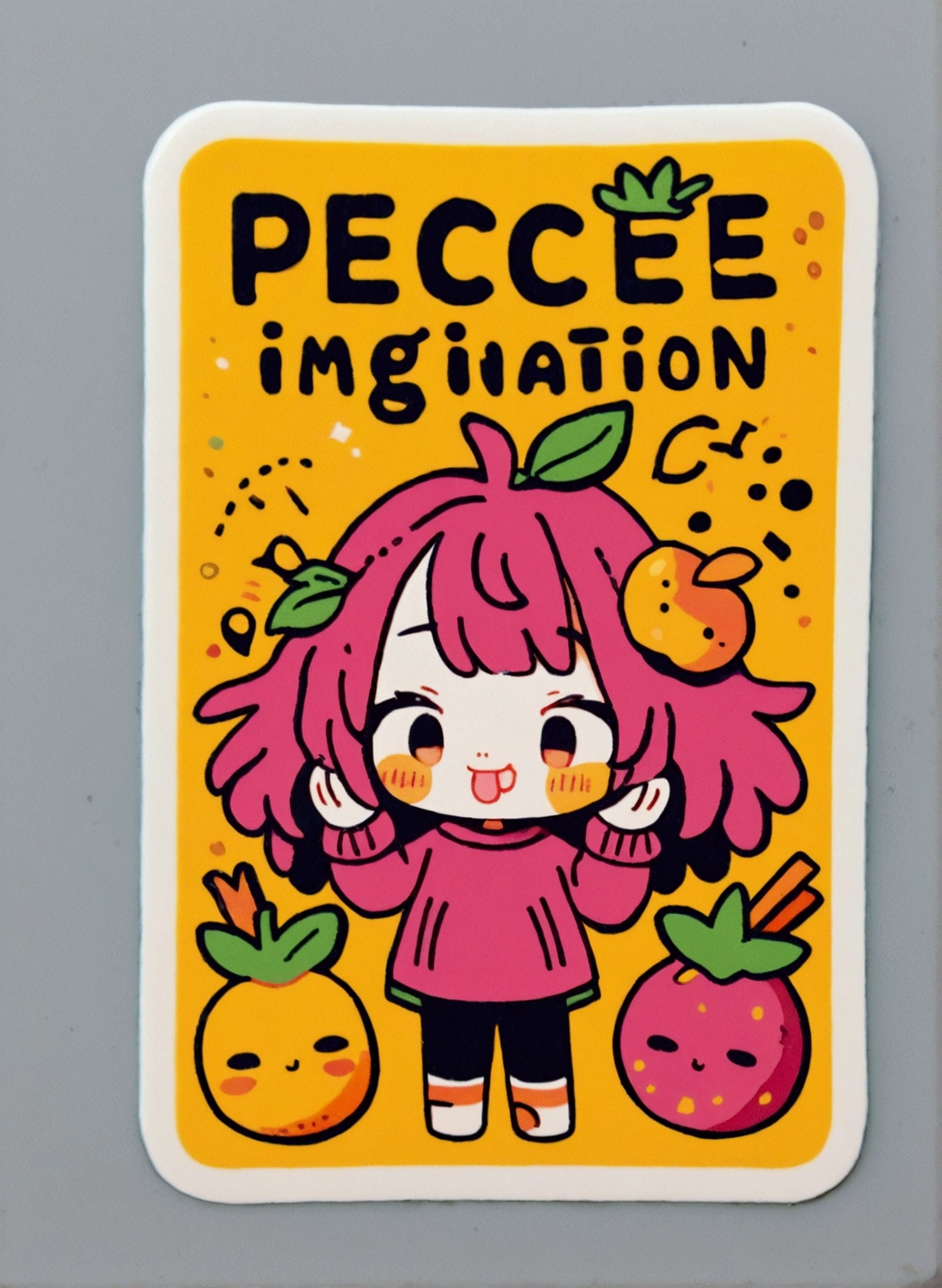 /Imagination prompts: Stickers with black background,Yellow peach,of peaches,fruit,cute,Business Illustration, Use bold outline style,cuteip形象,Smiling emoticon,Light shadow - v 5.2