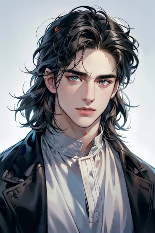 (best quality,4k,8k,highres,masterpiece:1.2),ultra-detailed,(realistic,photorealistic,photo-realistic:1.37),30 year old man,3 day beard,handsome anime,portraits,strong,masculine,dark hair,sharp jawline,mesmerizing eyes,perfectly styled hair,cool anime outfit,confident expression,vibrant colors,dynamic lighting, CEO and expression smile in love.