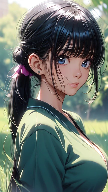 8K、cute、Adult Girls、detailed、black eye、Black Hair、sexy、Random Pause、Random hairstyle、reflected light, Chiaroscuro, Written boundary depth, Cinema Lighting, Ray Tracing, Sony FE GM, Ultra-high resolution, 超detailed, masterpiece, Textured skin, Attention to detail, Highest quality, Awards,Bitch、Huge breasts、Too big、Saggy breasts、whole body、Twin tails