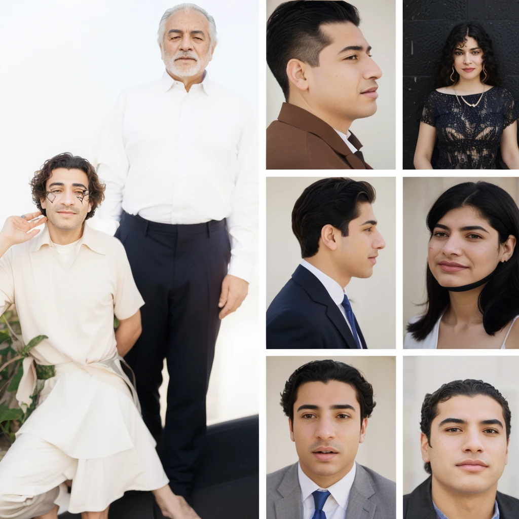 Arafed photo of a collage of people with different facial expressions., by david rubin, photo taken in 2 0 2 0, by Glòria Muñoz, by Alejandro Obregón, by Germán Londono, by Julio González, by Manuel Ortiz de Zarate, by Edward Avedisian, by Luis Molinari