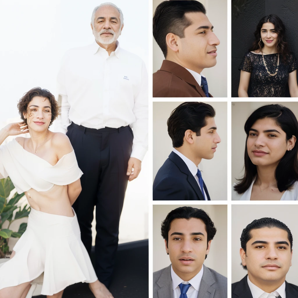 Arafed photo of a collage of people with different facial expressions., by david rubin, photo taken in 2 0 2 0, by Glòria Muñoz, by Alejandro Obregón, by Germán Londono, by Julio González, by Manuel Ortiz de Zarate, by Edward Avedisian, by Luis nari