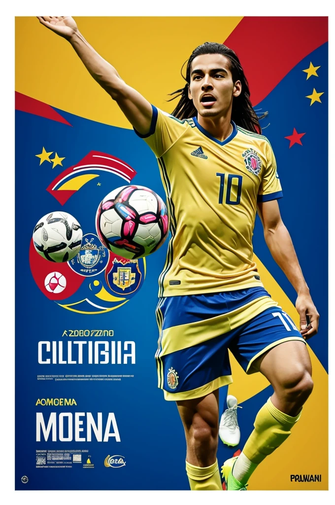 Make an advertisement for the Copa América Colombia going to Argentina, saying that Mona's bar has a giant screen and with a description encouraging them to go to the bar to watch the game