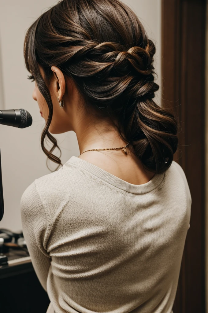 A singer from back
