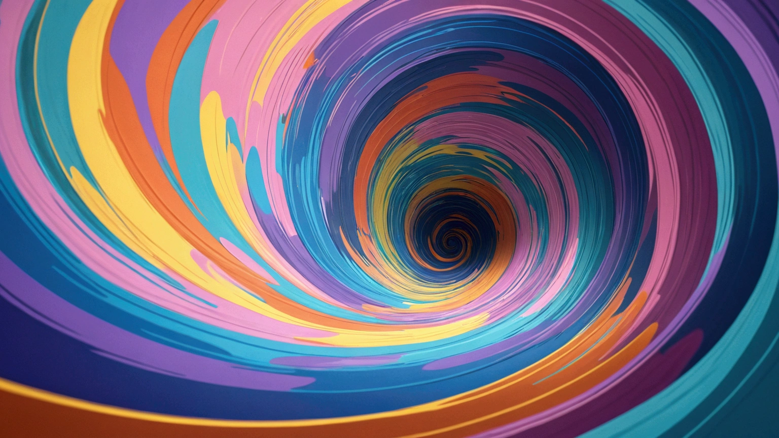 abstract, swirling colors, introspective, anime style, focus on character, no people