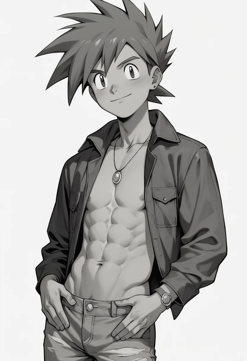 gary oak wearing sinnohoutfit