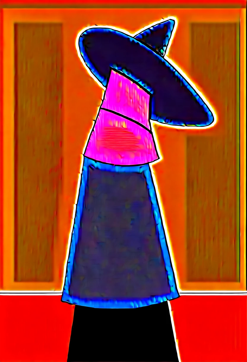 Best Quality, Masterpiece, ultra high resolution, (photorealistic:1.4), photo and gross, girl , Alone, Ojac SNMGC, Blue eyes, blue fur, short hair, hits, He drowned, Witch hat, blue dress, blue skirt, Short skirt, jewelry, standing, see the viewer, posed for the photo, a smile, huge tit, Slimming the waist, fitness model, on campus