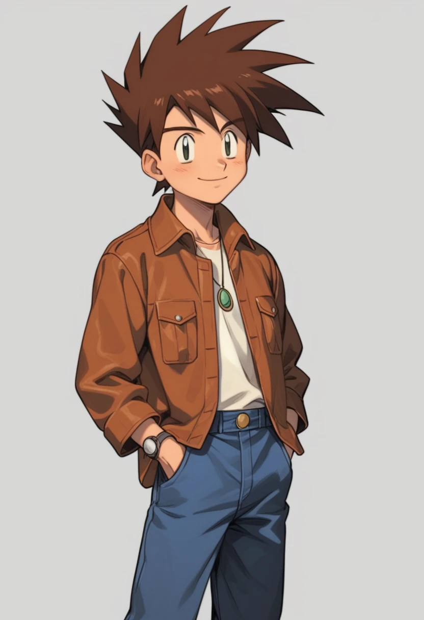 gary oak wearing sinnohoutfit