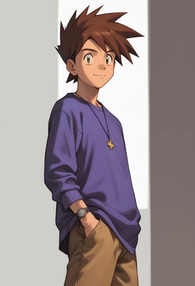 gary oak wearing sinnohoutfit