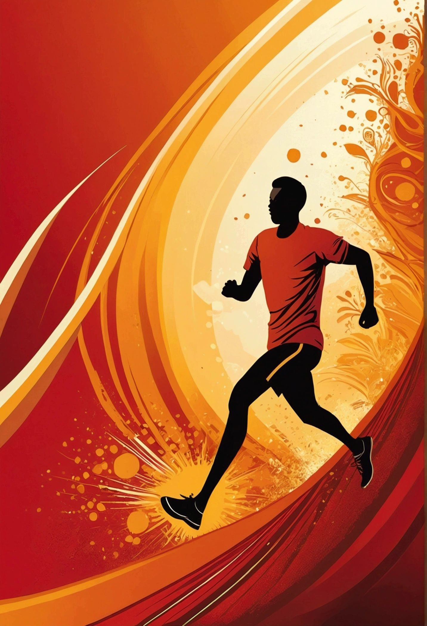 fund: Use a vibrant color, SOM laranja ou vermelho, to transmit energy and enthusiasm.
texto: Add a short and impactful motivational quote, SOM "You are able!" ou "nunca desista!" in a readable and stylish font.
user name: Include your username prominently, preferably at the bottom of the image.
Graphic elements: Add sun rays icons, people running, or other elements that symbolize action and determination.