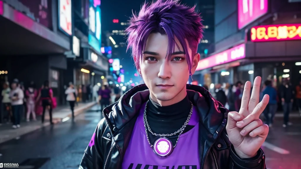Purple-haired guy brings you the best moments from the stream and social media reactions. Cyberpunk style