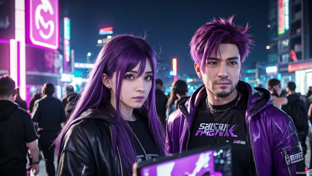 Purple-haired guy brings you the best moments from the stream and social media reactions. Cyberpunk style