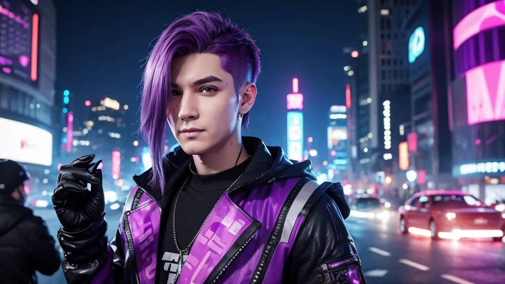 Purple-haired guy brings you the best moments from the stream and social media reactions. Cyberpunk style