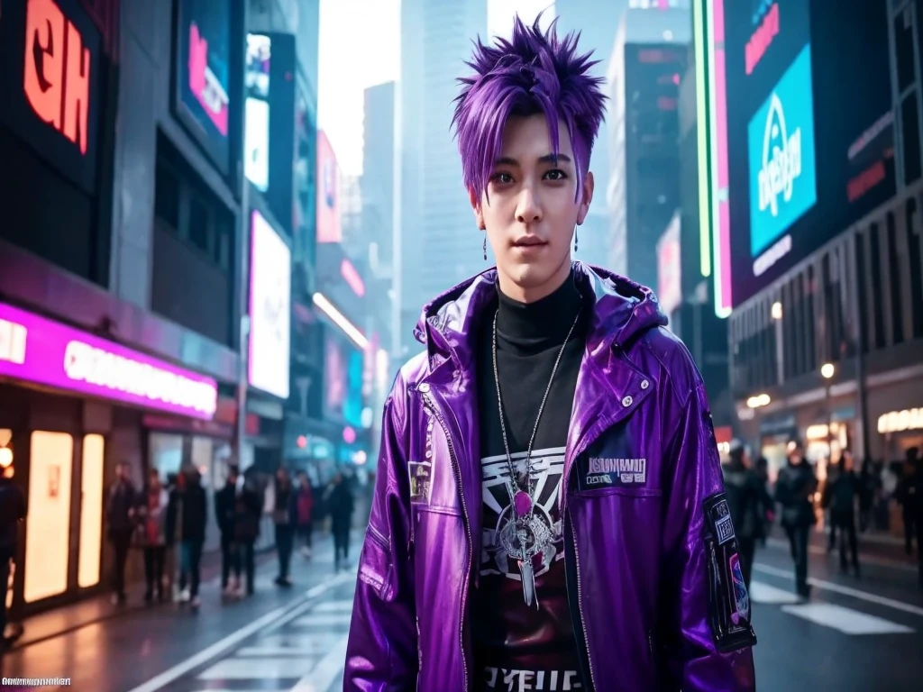 Purple-haired guy brings you the best moments from the stream and social media reactions. Cyberpunk style