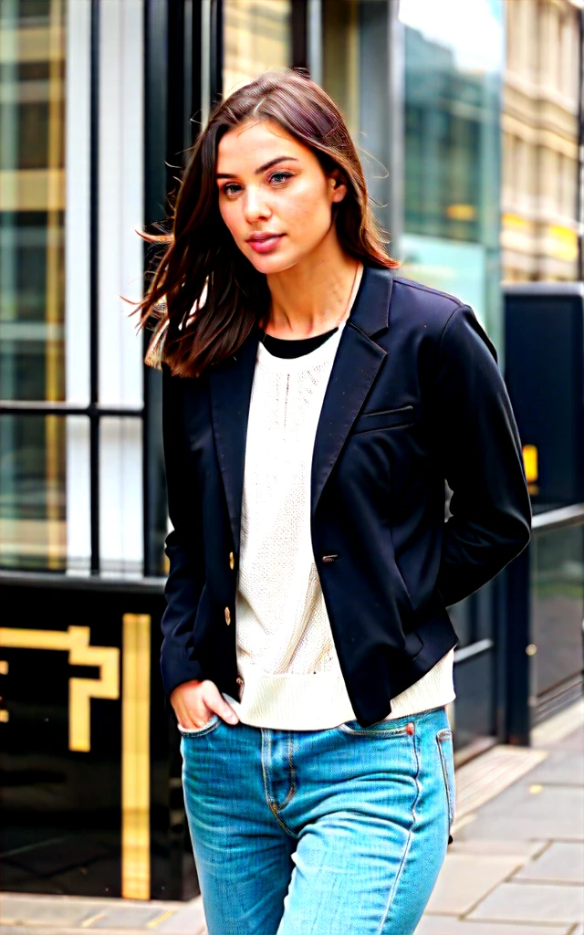 Modern woman in London