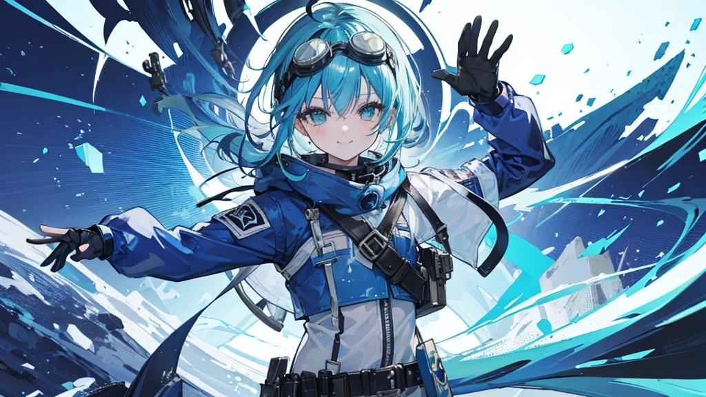 Cowboy Shot, Twin tails, Revealing clothing, (Put goggles on your head:1.3), Blue Theme, otoko no ko,, ultra detailed, masterpiece, Highest quality, beautiful, detailed,, ultra detailed, masterpiece, Highest quality, alone, smile, One girl, Green Eyes, short hair, Blue Hair, bangs, Hair between the eyes, Messy Hair, (Put goggles on your head:1.2),
information