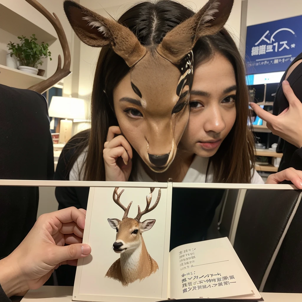 Masterpiece、リアルなdeer、4 types、The screen is divided into four parts, and four different styles are displayed.々なバリエーションの3deer、Masterpiece、描写するのはdeerのみ、Accurate drawing、Highest quality、The background is a single green chromakey、humans don&#39;t draw、deerのみを描写する、Mouth wide open、Super detailed、deer、humans don&#39;t draw