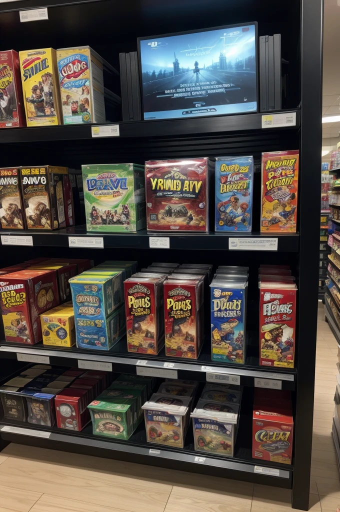 Photo of the price of a video game, on a store shelf 