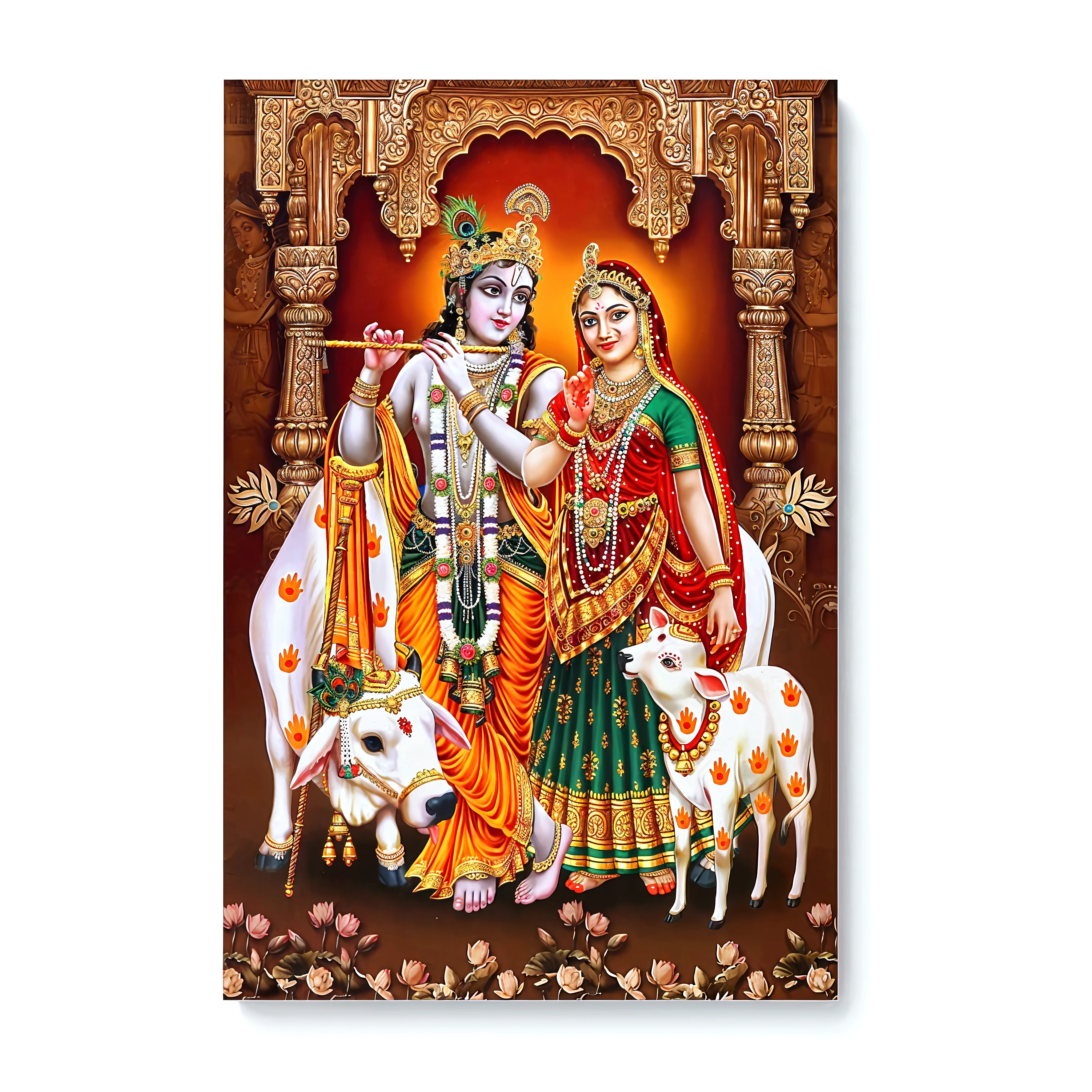 embrodarythreadart, radhe krishna, jewelry, full body<lora:embrodary_thread_art:1>
