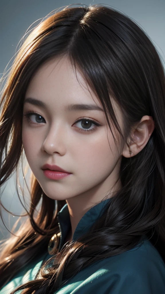 8k、close-up of a face、Cool illustrations inspired by NFT art、Brighten backgrounds、Fantastical、hiquality、pureerosface_v1:0.8