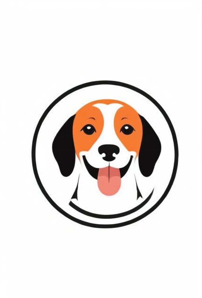 White background

Cute, beagle smiling with tongue sticking out

A stylish logo for a dog cafe

Inside the circle logo, a cute beagle smiling with its tongue sticking out

a stylish coffee cup

Happy Logo
Cute Logo

chic and modern design

The logo uses only orange, white and black